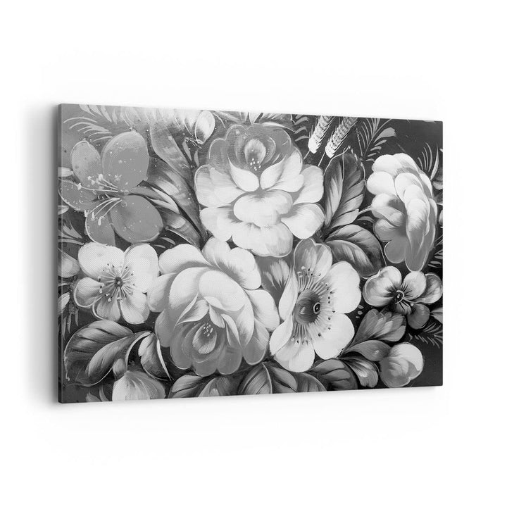 Bilder auf Leinwand 100x70cm Leinwandbild Blume Blumenstrauss Blatt Gross Wanddeko Bild Schlafzimmer