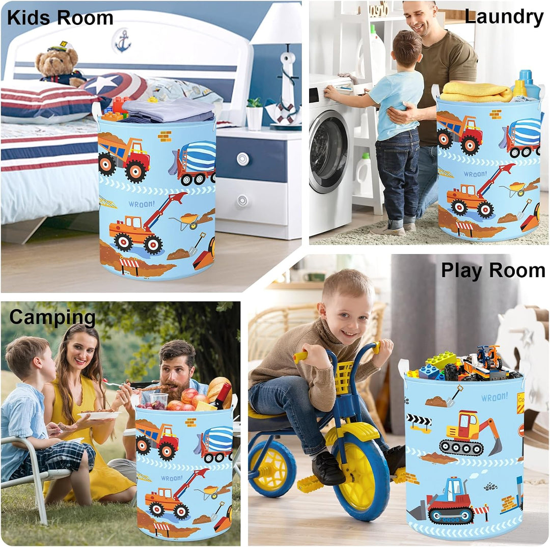 Gross Wäschekorb Wasserdicht Aufbewahrungskorb für Kinder, 63L Excavator 63L, Excavator 63L