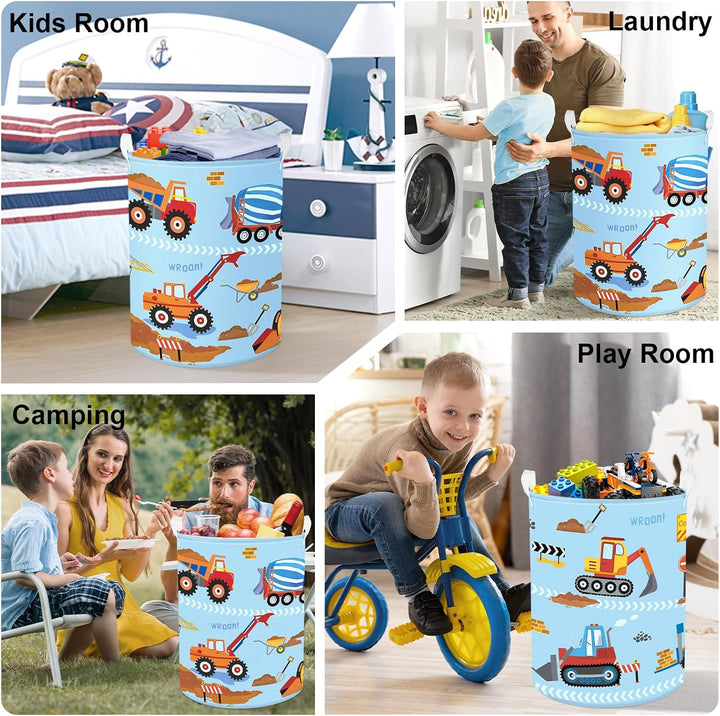 Gross Wäschekorb Wasserdicht Aufbewahrungskorb für Kinder, 63L Excavator 63L, Excavator 63L