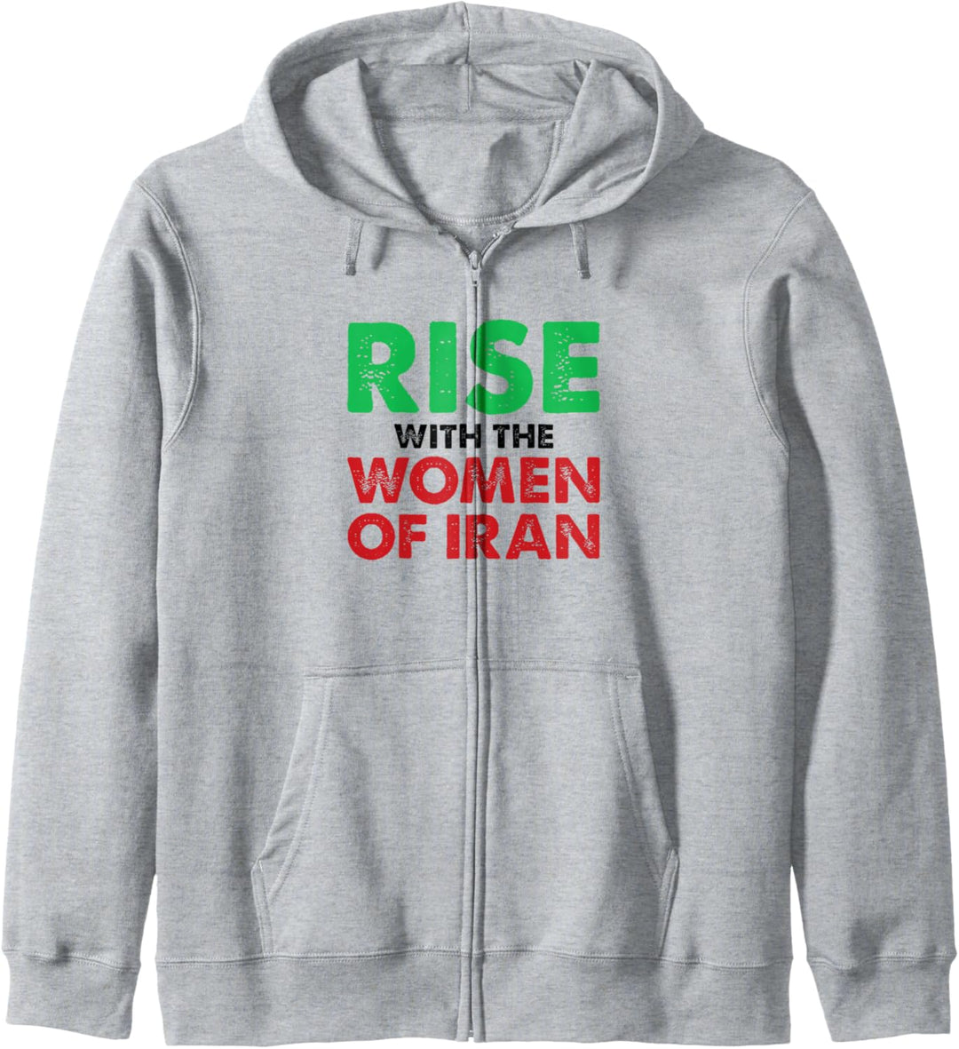 Freiheit und Frieden für iranische Frauen. Kapuzenjacke