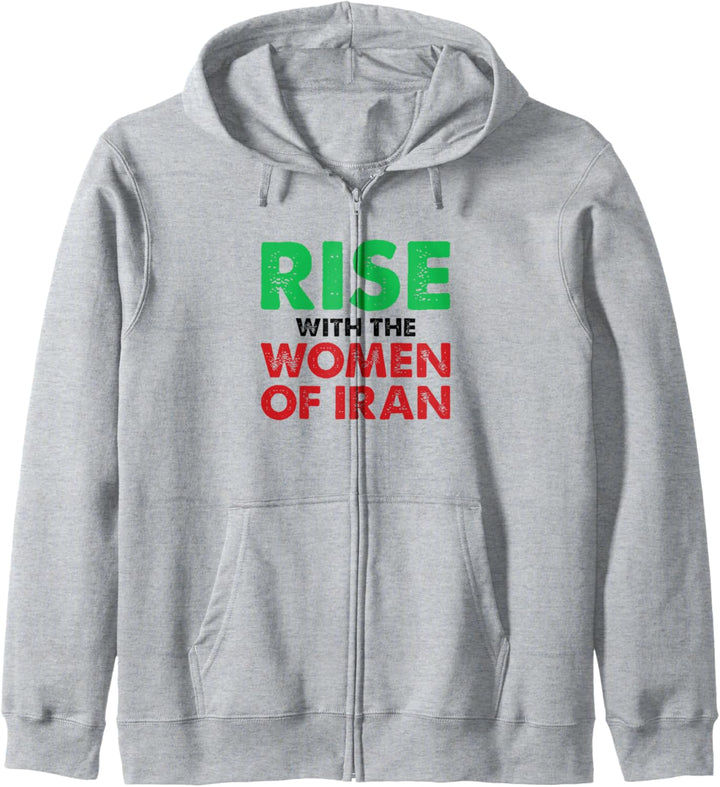 Freiheit und Frieden für iranische Frauen. Kapuzenjacke
