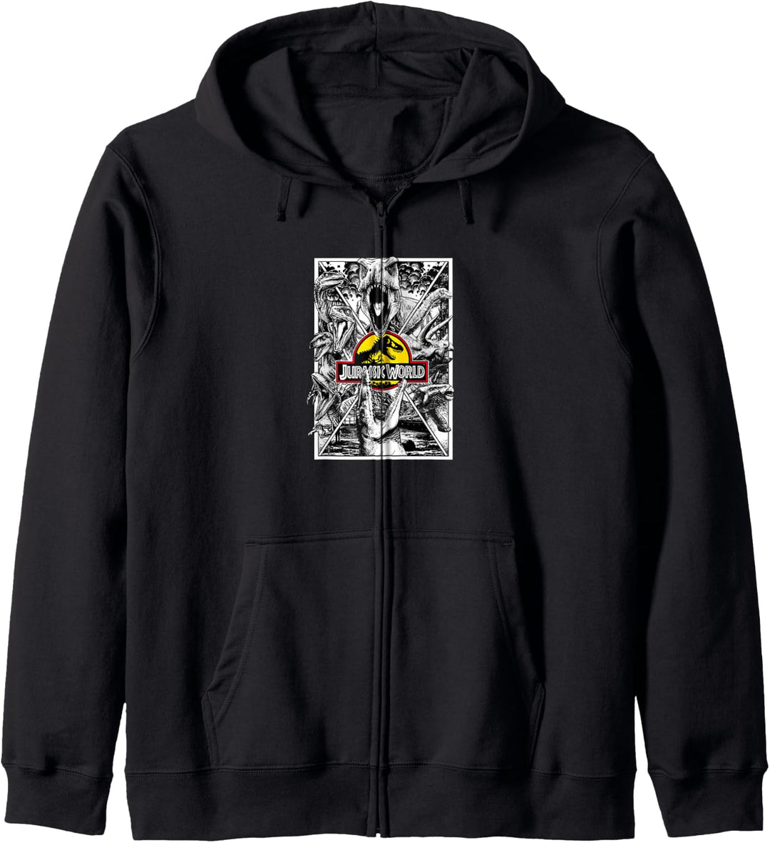 Jurassic World Dinosaurs Black &amp; White X Factor Kapuzenjacke