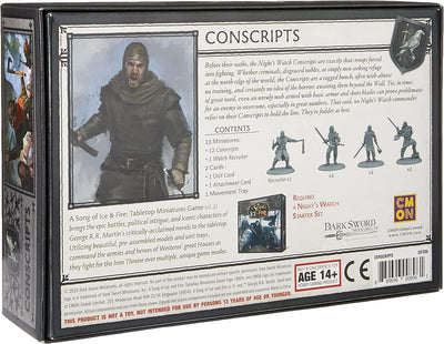 Cool Mini or Not - A Song of Ice and Fire: Night's Watch Conscripts Unit Expansion - Miniature Game