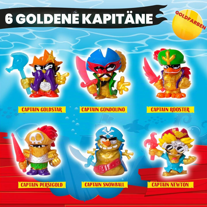 PIRATIX Adventure World Serie Shark Treasure, Box mit 24 Überraschungs-Umschlägen mit Sammlerfiguren