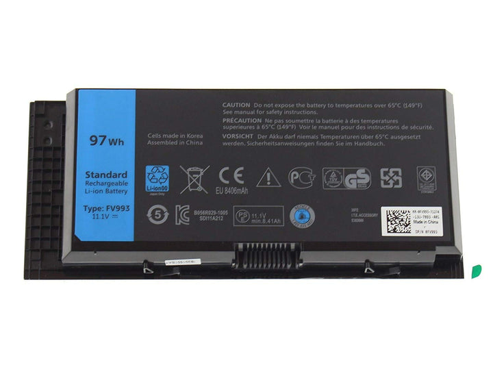 7XINbox FV993 FJJ4W 11.1V 97WH 9Cell Laptop Akku für Dell Precision M4600 M4700 M4800 M6600 M6700 M6