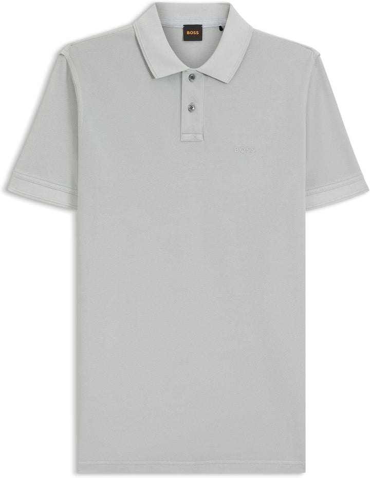 BOSS Herren Prime Polohemd S Silver 043, S Silver 043
