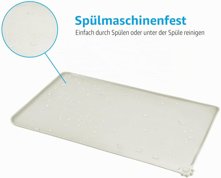 AUDWUD Silikon wasserdicht Hund und Katze Haustier Fütterung Matte,Anti-Rutsch-Tiernapf Matte,Hausti