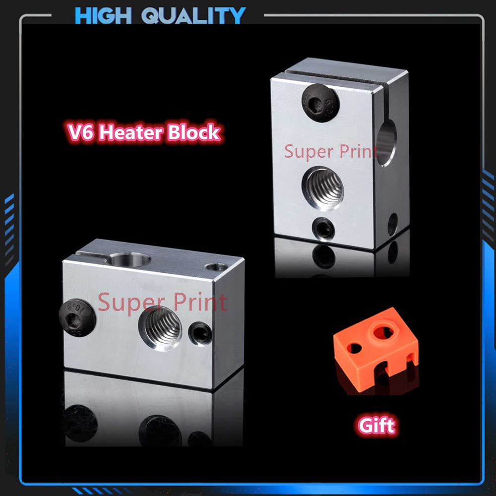 Super Print V6 Hotend 12V 40W Remote Bowen Print J-Head Hotend Titanium Alloy HeatBreak Cooling Fan