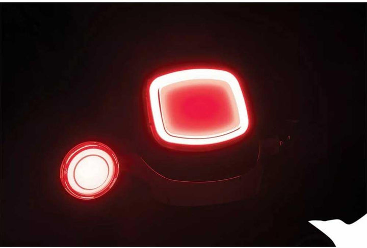Kuryakyn 2907 Motorrad Beleuchtung Zubehör: Tracer LED Blinker hinten Umwandlung Bullet Style, 1156