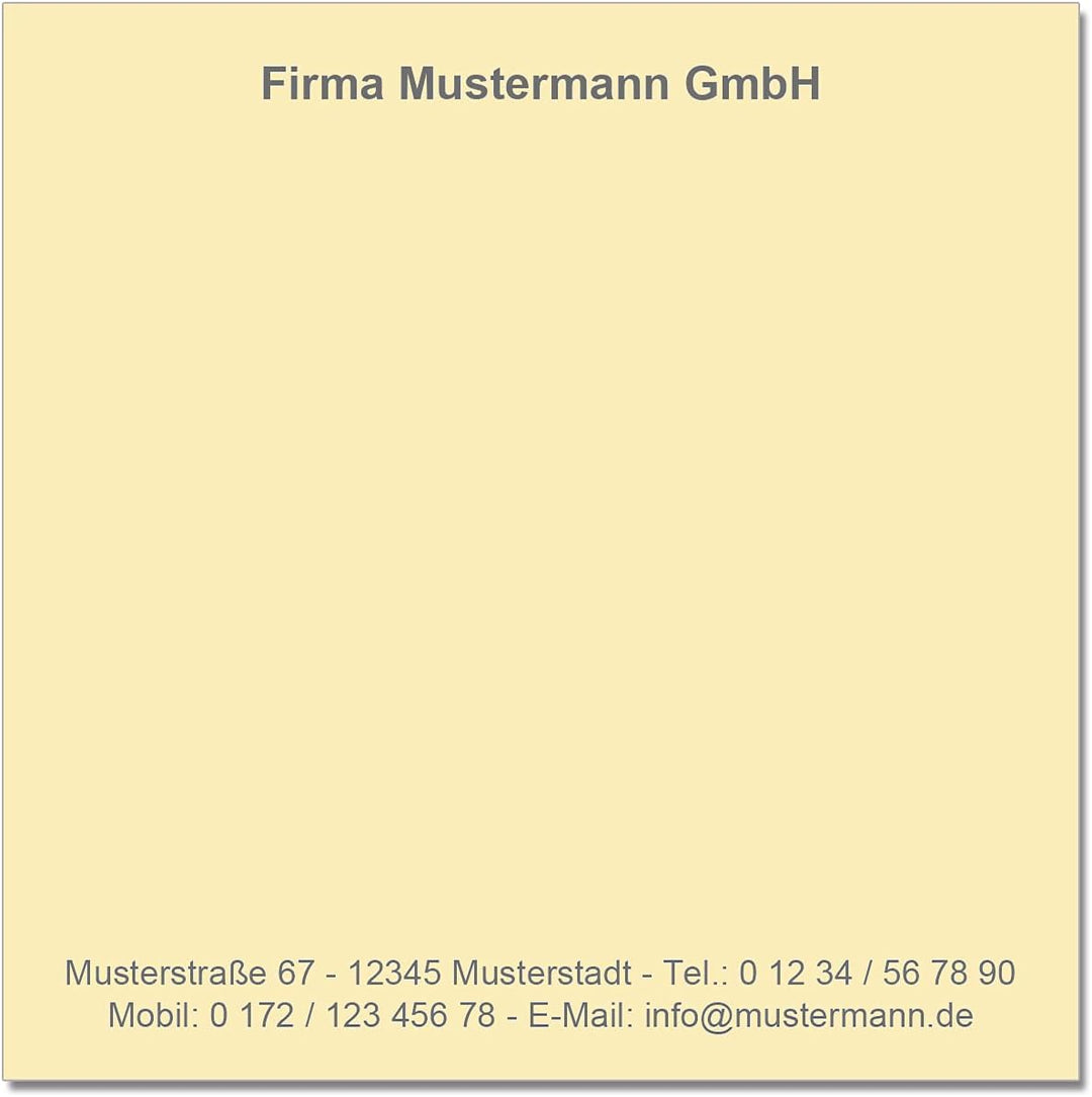 500 Notizzettel personalisiert in praktischer Zettelbox mit Stiftehalter 10 x 10 cm (chamois), chamo