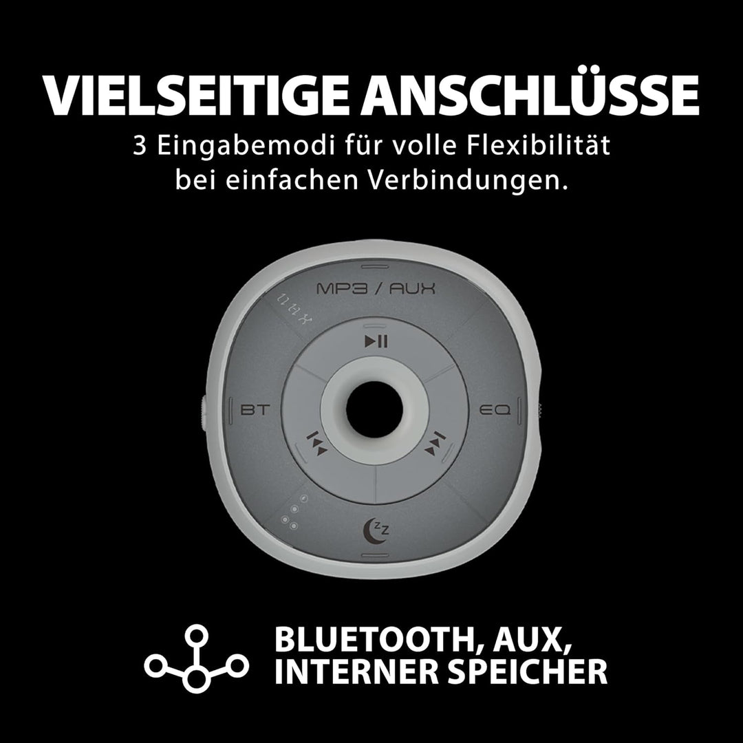 Avantree Slumber - Bluetooth-Kissenlautsprecher zum Schlafen mit eingebautem Weissem Rauschen, Fernb