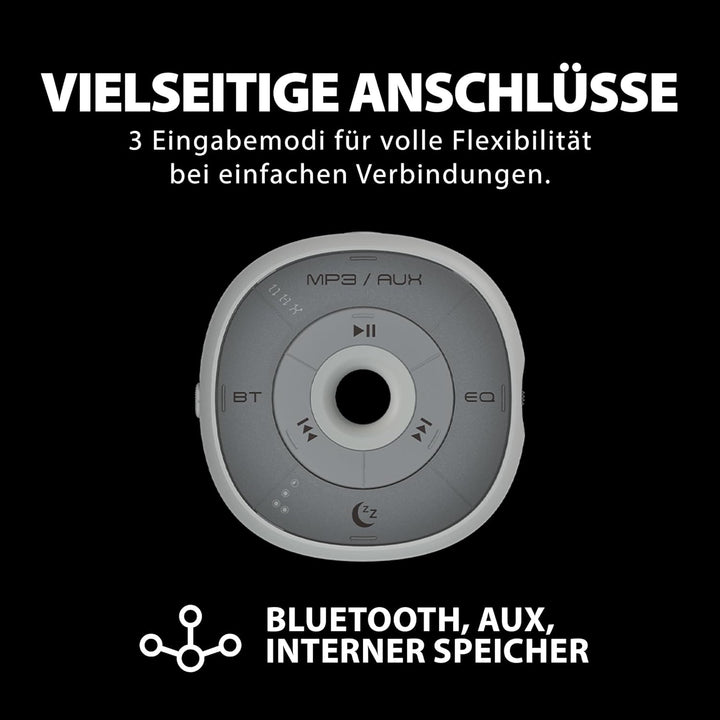 Avantree Slumber - Bluetooth-Kissenlautsprecher zum Schlafen mit eingebautem Weissem Rauschen, Fernb