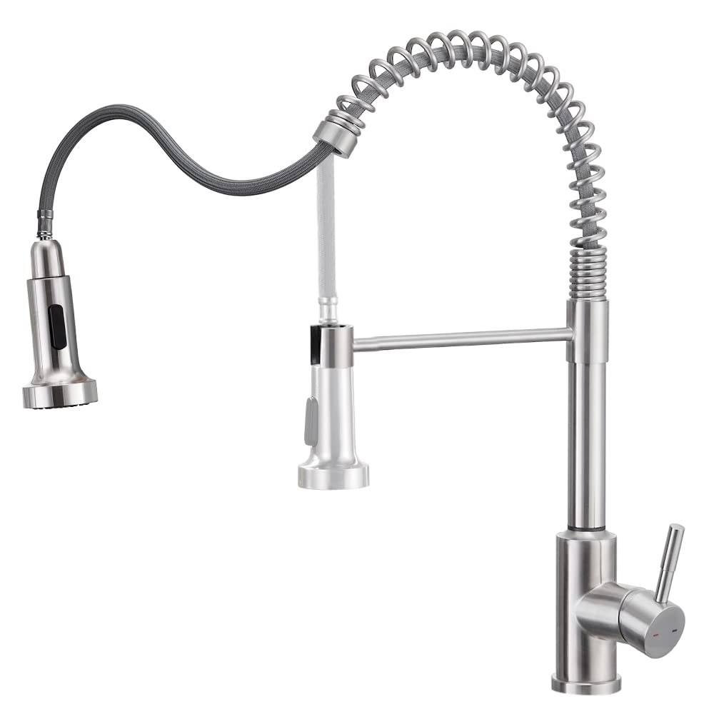 Küchenarmatur mit Brause Ausziehbar, Wasserhahn Küche Spültischarmatur mit Brause 360° Drehbar Armat