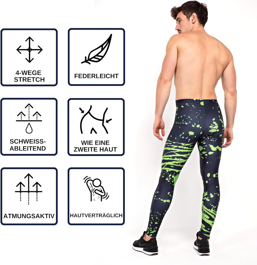Kapow Meggings - Die originalen Männer-Leggings: Ideal für Fitness, Laufen, Mode, Festivals, Partys