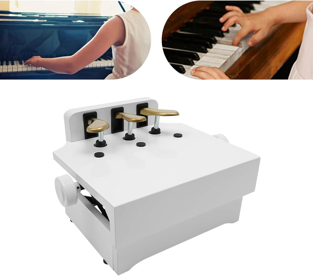 Klavier Pedal Extender mit 3 Pedalen Höhenverstellbar Pedalverlängerung bis zu 100kg für Kinder Anfä