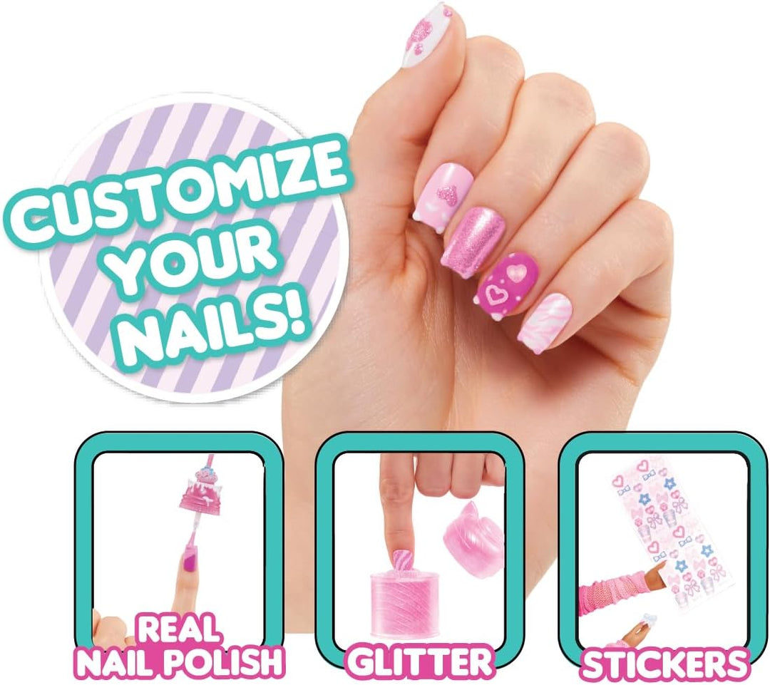 L.O.L. Surprise! OMG Sweet Nails - Kitty K Café - 15 Überraschungen, darunter echter Nagellack, Pres