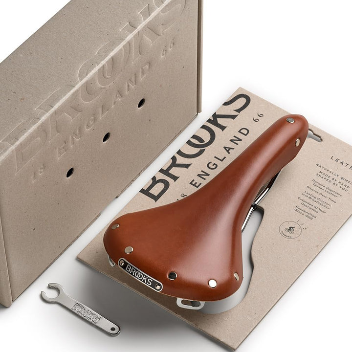 Brooks England Herren Sättel Swallow B15 Unique Line Honey, Honey