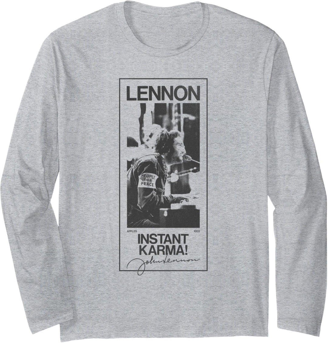John Lennon - Karma-Signatur Langarmshirt