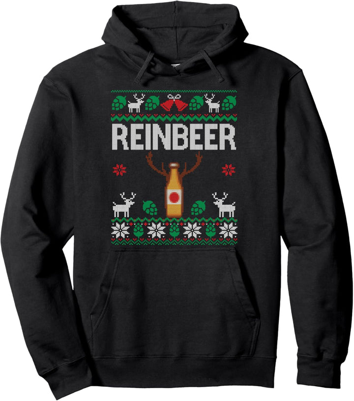 Reinbeer | Bier hässliche Weihnachten Ugly Christmas Beer Pullover Hoodie