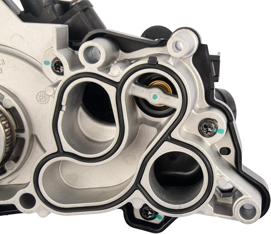 Flynsu 4 Röhren Kühlmittelpumpenthermostat mit Wasserpumpe 04E121600AL 04E121600H 04E121600K 04E1216