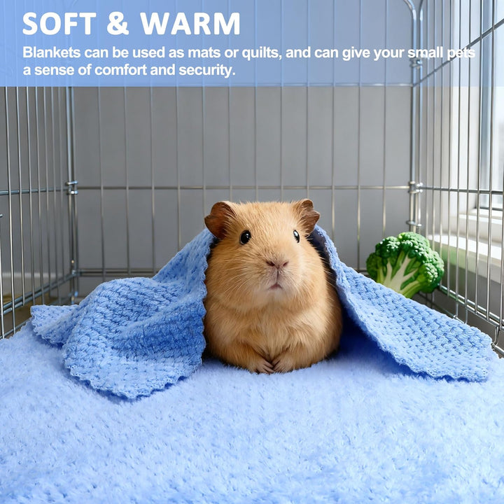 6 Stück Fleece-Decke für Meerschweinchen, 23.5 x 15.5 Zoll Meerschweinchen-Einstreu Wiederverwendbar