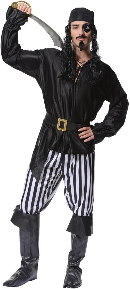 SEA HARE Erwachsene Herren Piraten Halloween Kostüm Outfits