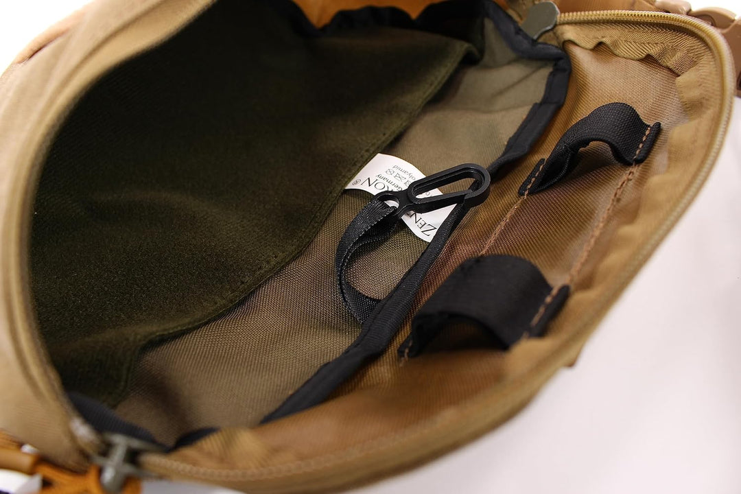 Zentauron Hüfttasche Modular 1,8 L Bauchtasche 2 Fächer MOLLE Abnehmbarer Gurt Tactical Gürteltasche
