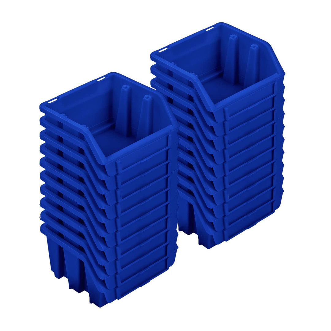 PAFEN Stapelboxen Set – 20x Stapelbox für Werkzeugwand 115 x 75 x 118 mm – Sichtbox Stapelkasten Sta