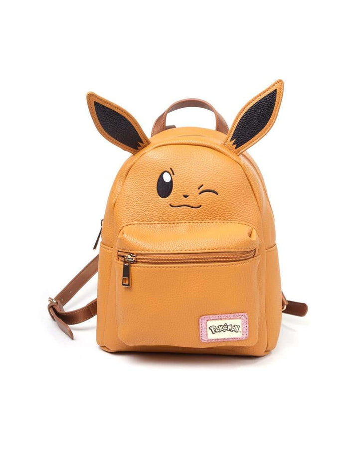DIFUZED Sac à DOS Pokemon Evoli Premium Kinder-Rucksack, 41 cm, Braun (Marron)