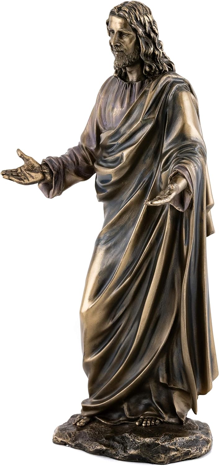 Top Collection Jesus Christus Segen Statue Real Bronze Powder Cast Statue Skulptur 12