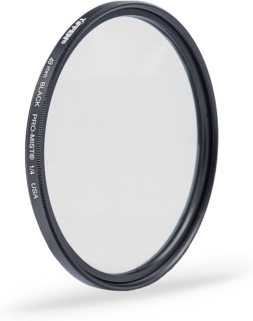 Tiffen Filter 49MM Black PRO-Mist 1/4 Filter & Filter 49MM Black PRO-Mist 1/2 Filter 49mm Bundle mit