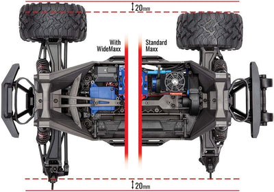 Traxxas Black WideMaxx Tra8995 Fahrwerkssatz