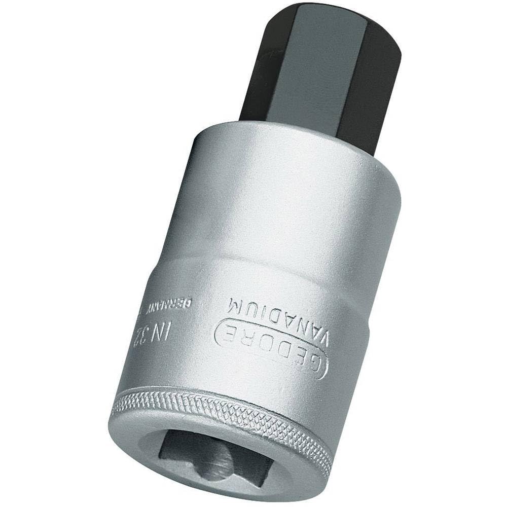 Steckschlüsseleinsatz IN 21 1 Zoll Innen-6-kant SW 22mm L.90mm GEDORE 22 mm, 22 mm