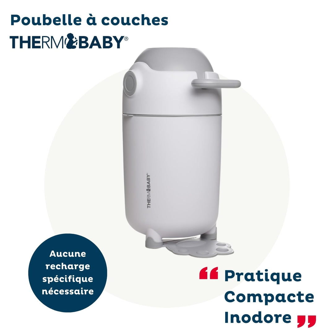 THERMOBABY - Windeleimer ohne Nachfüllung – kompatibel mit Standard-Müllbeuteln mit 20 l – geruchsne