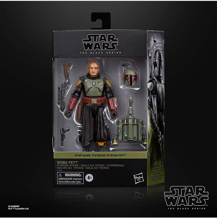 Star Wars Hasbro The Black Series Boba Fett (Thronsaal): The Book of Boba Fett Figur zum Sammeln, Fü