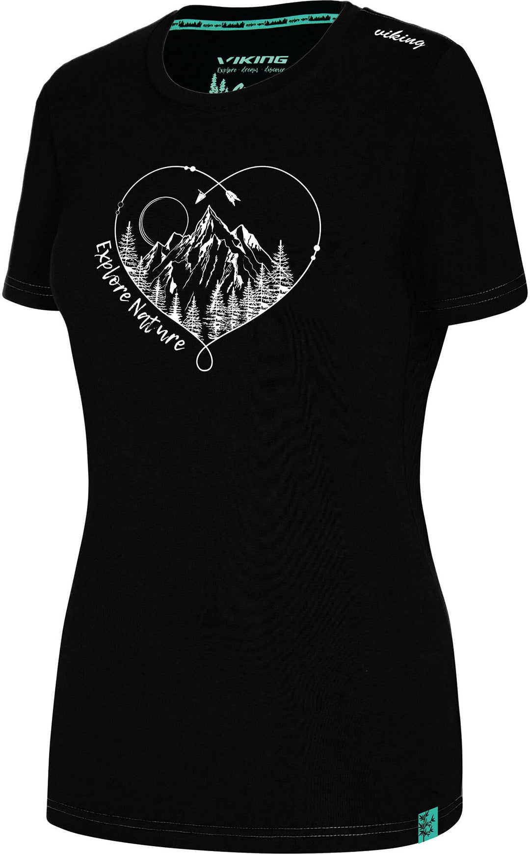 Viking Europe Bamboo Light T-Shirt Damen schwarz