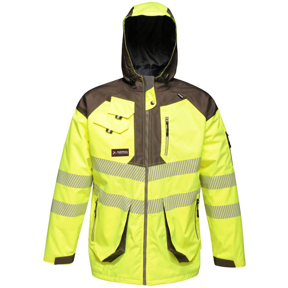Regatta TRA340SM9PQ Tactical Hi-Vis Parka Jacke, Grösse S, Gelb/Grau gelb / grau S, gelb / grau S