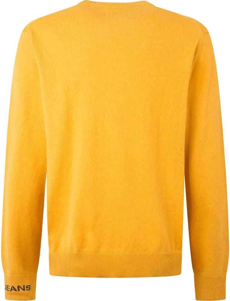 Pepe Jeans Andre Crew Neck Herren Langärmlig, 097ochre Yellow, Large