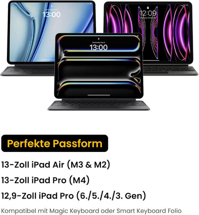 tomtoc Portfolio Tablet Schultertasche für 12,9 Zoll iPad Pro M2&M1 6./5./4./3. 2022-2018 mit Zubehö