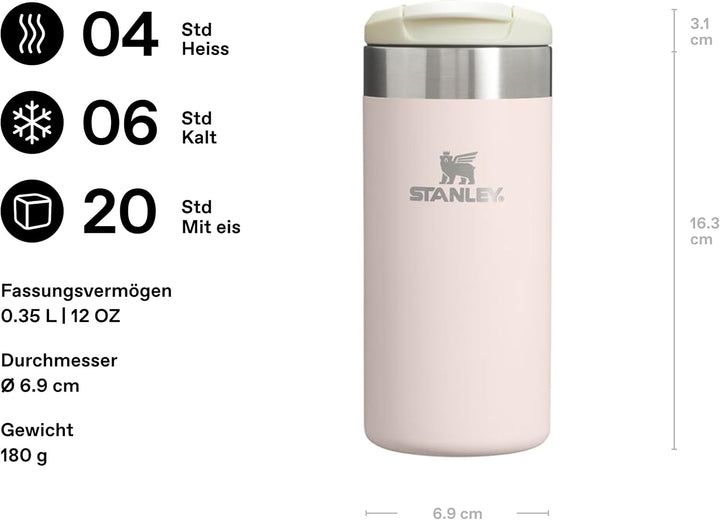 STANLEY 1913 Aerolight Transit Thermobecher 0.35L - Hält 4 Stunden Heiss - Spülmaschinenfest - Kaffe