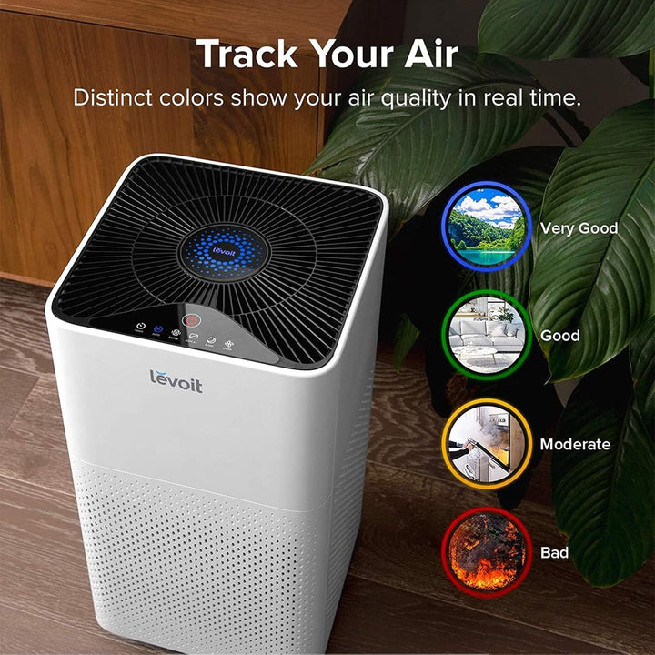 Levoit Luftreiniger mit HEPA Luftfilter, Air Purifier mit 360 m³/H CADR für Raucherzimmer Wohnung, L