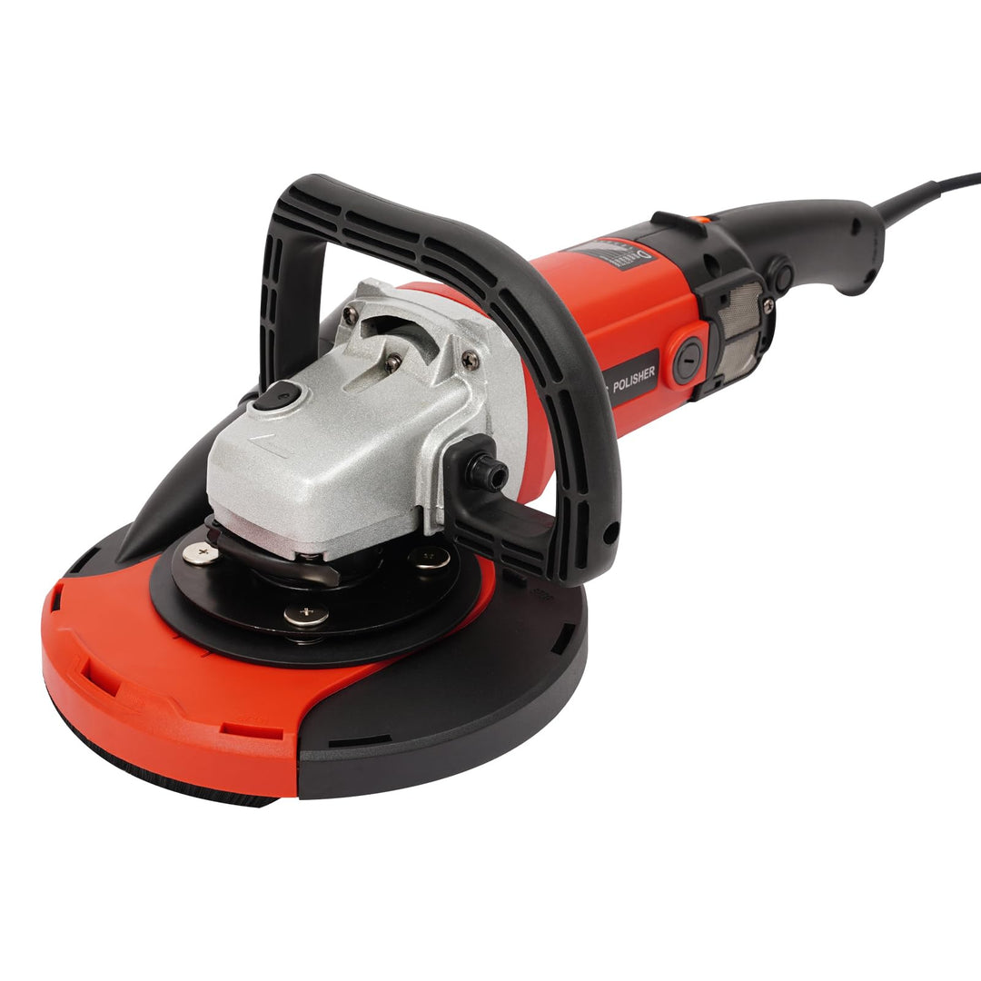 Betonschleifer Set Trockenbauschleifer mit 6 Geschwindigkeiten,Ø 180mm Diamantschleiftopf,Dustless W