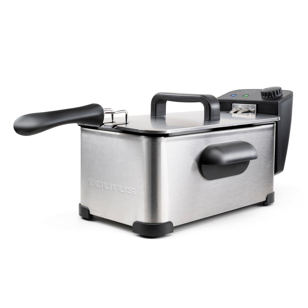 Taurus 973967000 Fry3 Öl-Fritteuse, 3 l, 1 kg Kartoffeln, 2000 W, Temperatur von 150 bis 190 Grad Ce