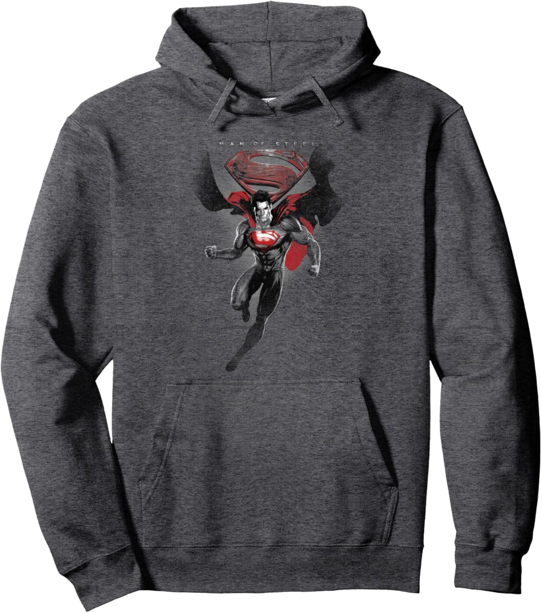 Superman Man of Steel Distressed Pullover Hoodie