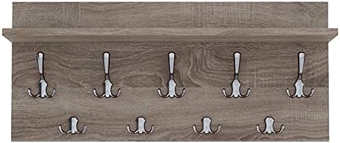 AKKE 40x70 | VERTI Garderobenpaneel Wandgarderobe Garderobe Wandpaneel Kleiderstange CHROM | TRÜFFEL