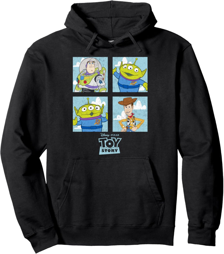 Disney Pixar Toy Story Group Shot Sky Panel Poster Pullover Hoodie