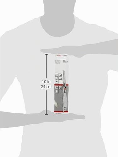 Bosch Professional 100 Stück Säbelsägeblatt S 644 D Top for Wood (für Holz, 150 x 19 x 1,25 mm, Zube