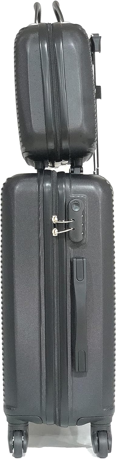 Kabine/Mittelgrosser Koffer mit oder ohne Vanity, Schwarz (5859), Cabine & Vanity