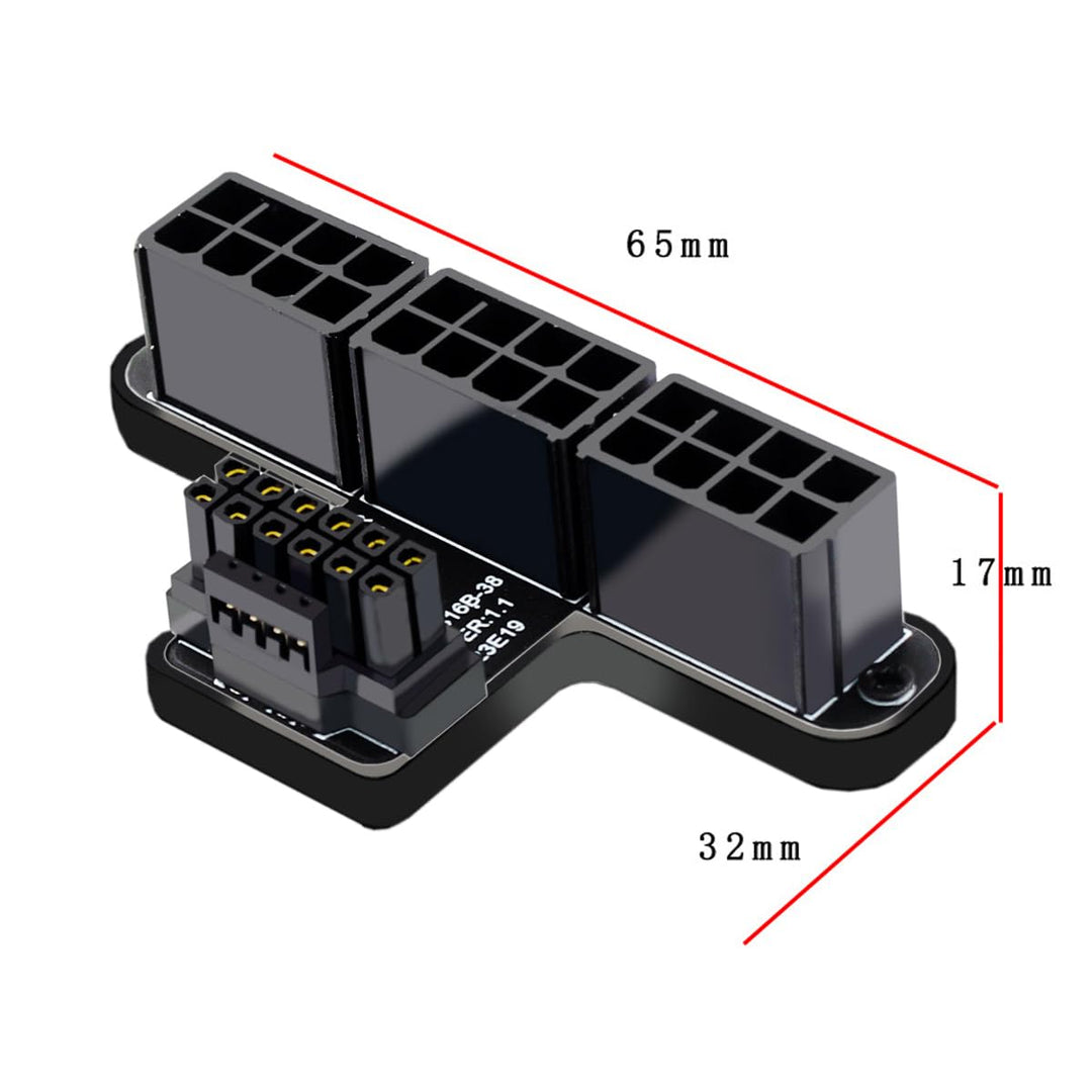 chenyang ATX3.0 PCI-E 5.0 12VHPWR 16Pin Power Modular auf 3 ATX 8Pin Stecker Adapter für 4080 5090TI