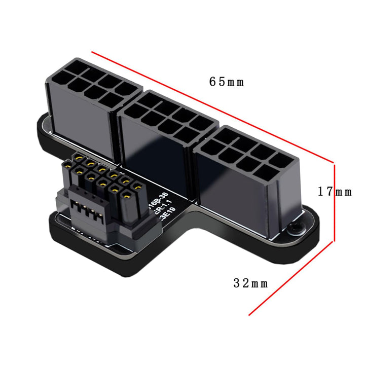 chenyang ATX3.0 PCI-E 5.0 12VHPWR 16Pin Power Modular auf 3 ATX 8Pin Stecker Adapter für 4080 5090TI